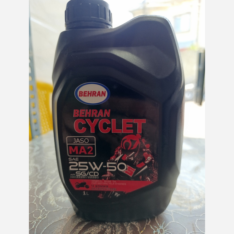 روغن موتور بهران سیکلت 25w-50